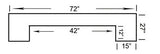RAM 72" WOOD BAR