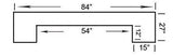 RAM 84" WOOD BAR